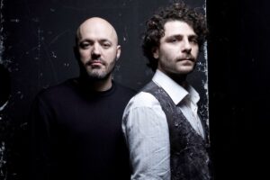 Foto: Contemporanea 2017, Piombo, da sin. Gipo Gurrado, Enrico Ballardini, al Teatro Menotti dal 3 al 26 marzo 2017
