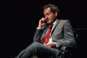 Foto di scena: Storia di un impiegato – Francesco Leschiera - Milano, Palazzo Sormani, Stagione Teatro Menotti, 2 luglio 2021