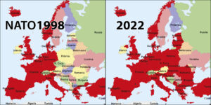 Foto: espansione della Nato nel periodo 1998-2022