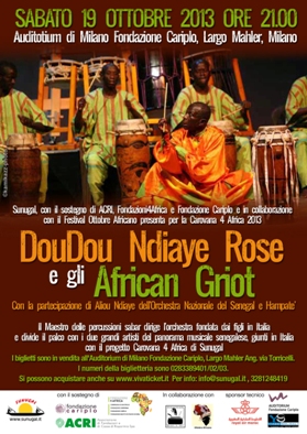 DouDou Ndiaye Rose e gli African Griot in concerto