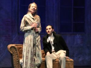 Foto di scena: Elena Callegaro nel ruolo di Ninetta con Tommaso Di Pietro © Teatro Out Off